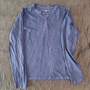 Lucky Brand Men's Indigo Long Sleeve Henley